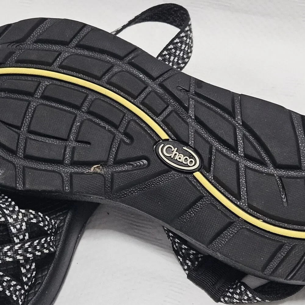 Chaco Women's Black and White Strappy Sandals - Picture 4 of 8